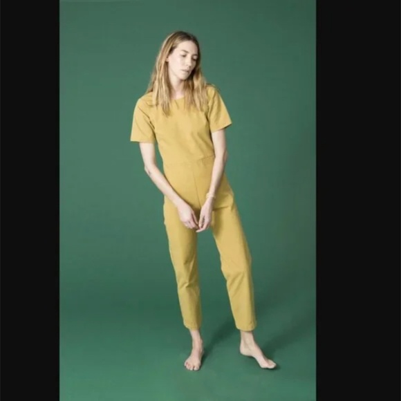 Ilana Kohn Short Sleeve Jumpsuit in Black Size 6 - Picture 2 of 6